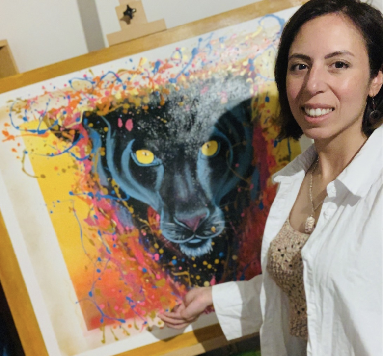 MYSTIC BLACK PANTHER - 80 x 100 cm - 2022