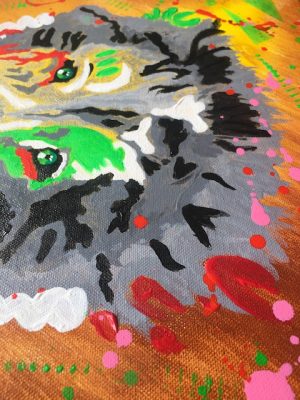 MODERN LION - 40 x 30 cm - 2021