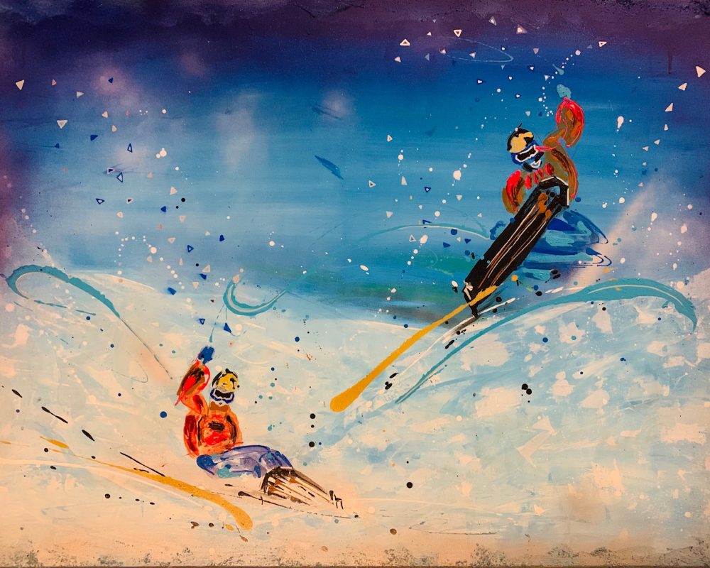 SNOWBOARDERS - 80 x 100 cm - 2022