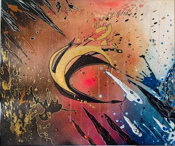 INTERGALACTIC 4 - 50 x 60 cm - 2023