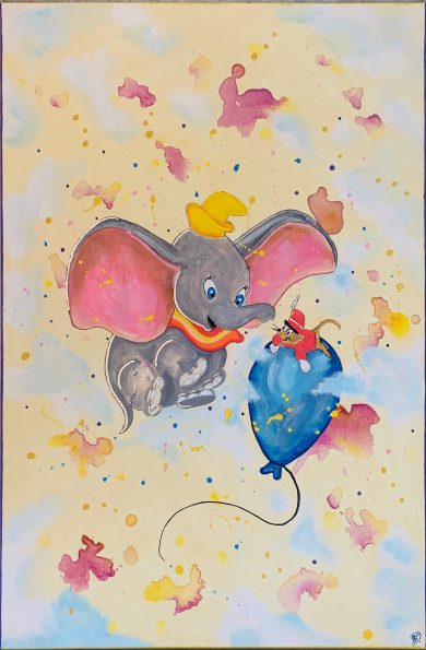 DUMBO IN THE AIR - 70 x 50 cm - 3D - 2025