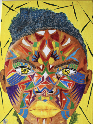 Peinture Acrylique Portrait Pop