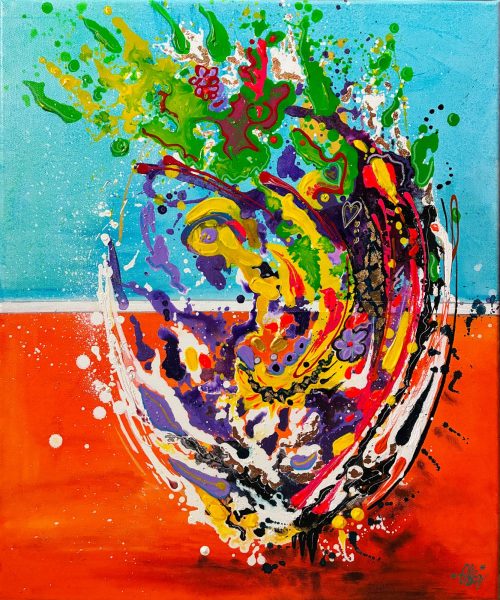 Tableau Abstrait Fleurs Flo DCZ